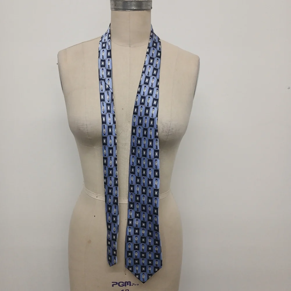 Le Gavroche Silk Tie in Blue